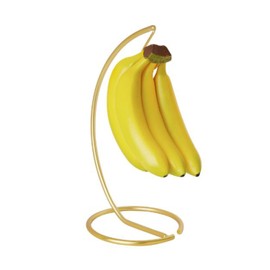 FitWell Banana Holder Stand Countertop, Fruit Tree for Kitchen Countertop, Banana Holder Keeper Stand Sturdy Steel Banana Hanger & Soft Pretzel
