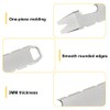 Mini Pry Bar, EDC Crowbar, Key Ring Bottle Opener, Titanium