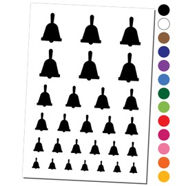 Bell Solid Temporary Tattoo Water Resistant Fake Body Art Set Collection - Black (One Sheet)