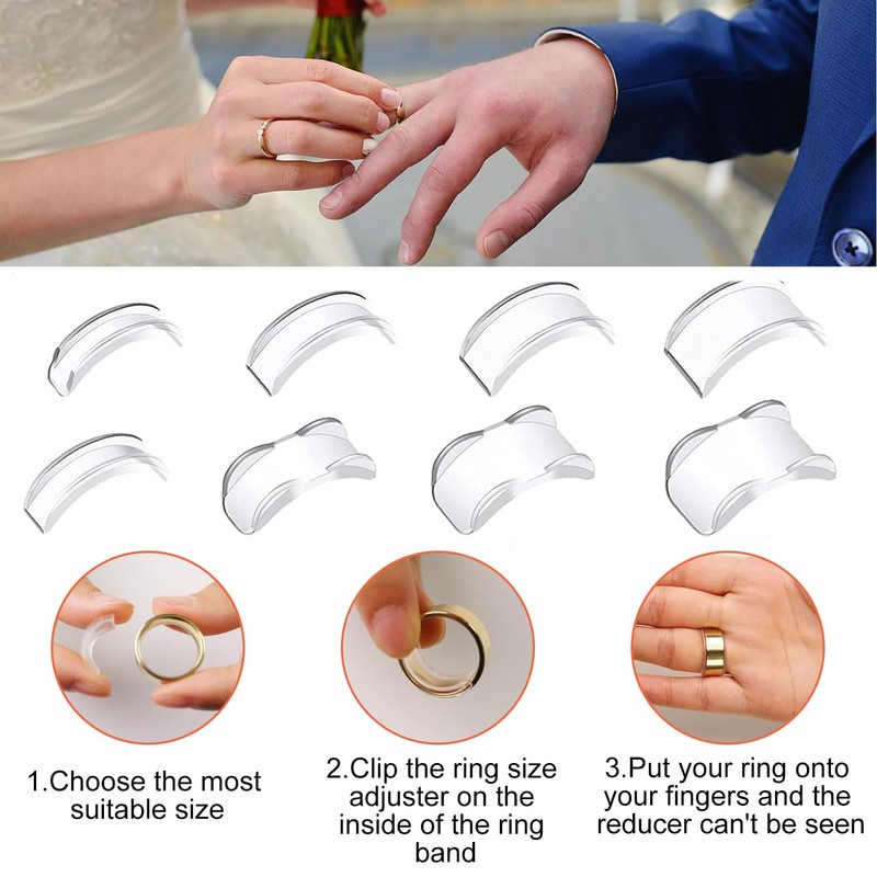 YPYMOD Ring Size Adjuster Set, Ring Sizer, Ring Spacer, Invisible