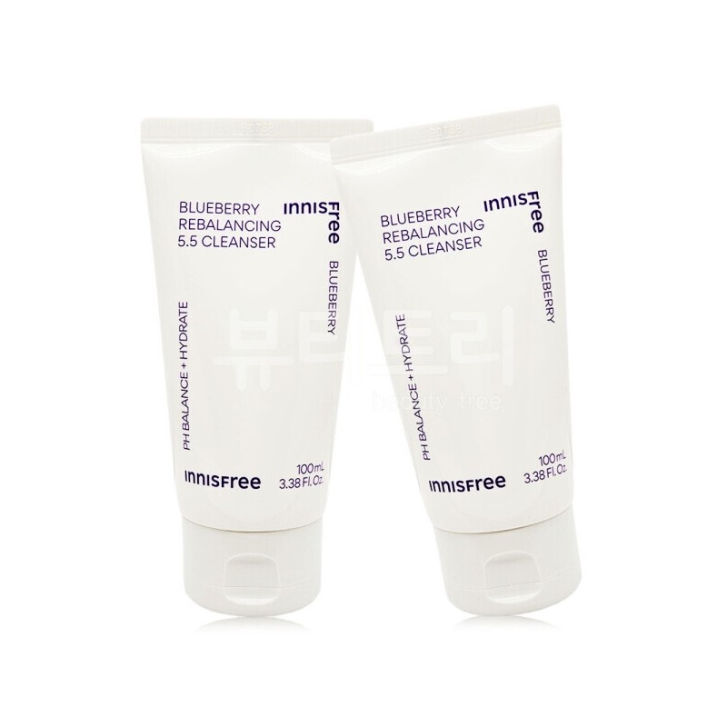 Innisfree Blueberry Rebalancing 5.5 Cleanser 100ml + 100ml / 이니스프리
