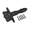 Renovators Supply Manufacturing Shed Door Hinge 5 in. Black Wrought