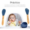 Juego de Platos y Cubiertos para Bebé de Silicona Raganet