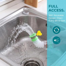3pzs Filtro De Agua De Boquilla De Grifo Giratorio De 360°, Filtros De Agua Para Grifo De Cocina, Rociador De Filtro, Dispositivo De Ahorro De Agua, Accesorios De Grifo De Ducha Presurizados