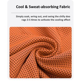 Doo Rags Skull Cap, Sweat Wicking Beanie, Cycling Cooling Helmet Liner, Breathable Dew Rag Skull Caps Beanie for Men and Women (Orange)