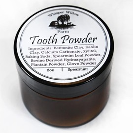 Natural Remineralizing Hydroxyapatite Tooth Powder, Natural Toothpaste Alternative Oral Whitening - Flavor: Spearmint - Glass Jar, Specification: 2oz