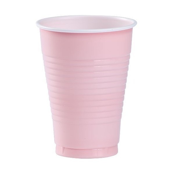 Party Dimensions Plastic Party Cups-12oz | Pink | Pack of 20 Cups