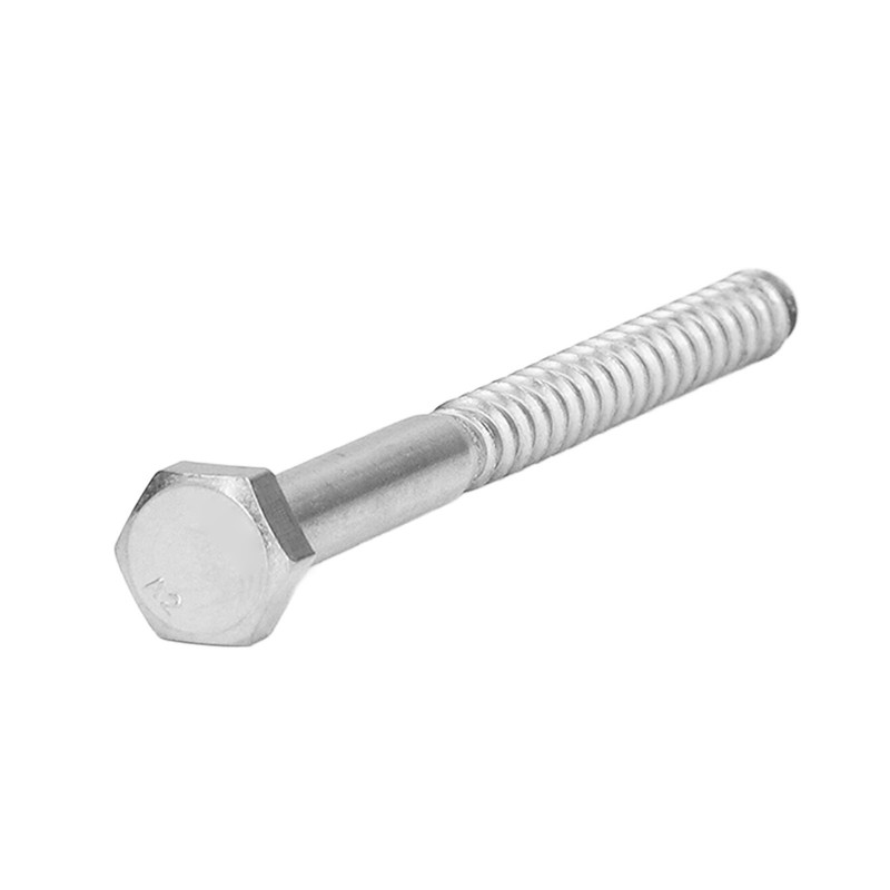 304 Stainless Steel Half Thread Bolt Wood Hex Lag Screws