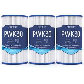 Grefilt 31489 Hot Tub Filter Replacements for Hot Springs Spa Filters, PWK30, Unicel C-6430, Filbur FC-3915, 71825, 73178, 73250, P/N0969601, 30 sq.ft. 3-Pack
