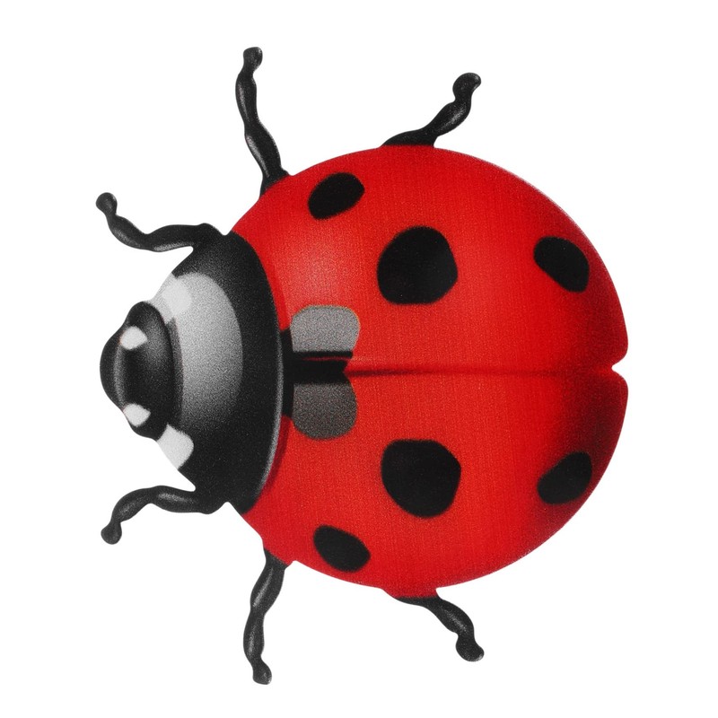 Kichvoe 4pcs Ladybug Wall Sculpture Spring Decor Metal Ladybug Garden