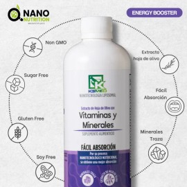 Suplemento Alimenticio Vitaminas Minerales Nano Nutricion Naranja Y Nuez