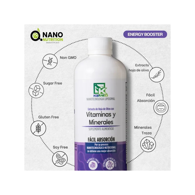 Suplemento Alimenticio Vitaminas Minerales Nano Nutricion Naranja Y Nuez