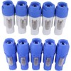 Smallterm 20pcs 3 Pin Powercon Plug NAC3FCA NAC3FCB Speakon Plug
