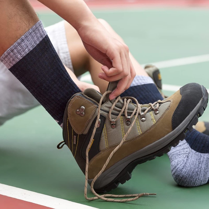 Yuedge Men's Socks, For Sports, Outdoor Wear, Trekking, Climbing, Antibacterial,