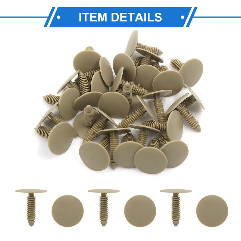 VekAuto 30 Pcs Rivet Clips, 30 x 25mm Bumper Retainer