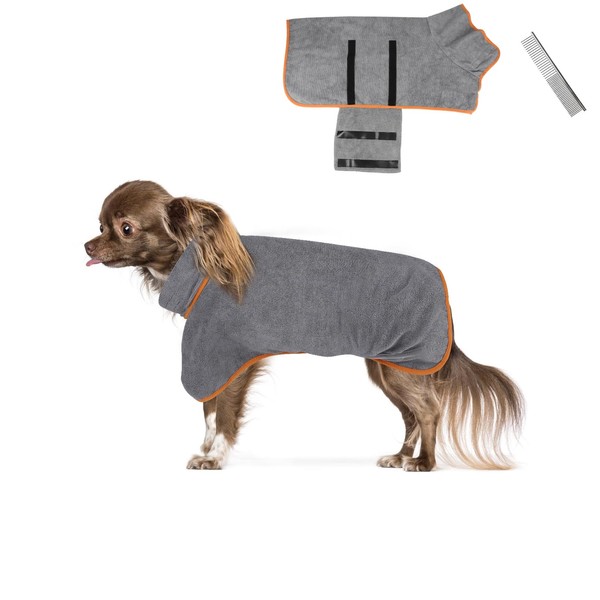 Microfibre Dog Bathrobe, Extra Absorbent Bathrobe, Dog, Quick Drying Dog