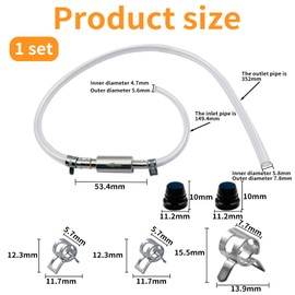 Bremsenentlüftungsgerät Motorrad,Bremsenentlüftungsschlauch,Kupplung Bremsschlauch Auspuffschlauch,Bremsen Entlüftungsgerät,Hydraulische Bremsenentlüfter,Bremse Entlüften Schlauch mit Rückschlagventil