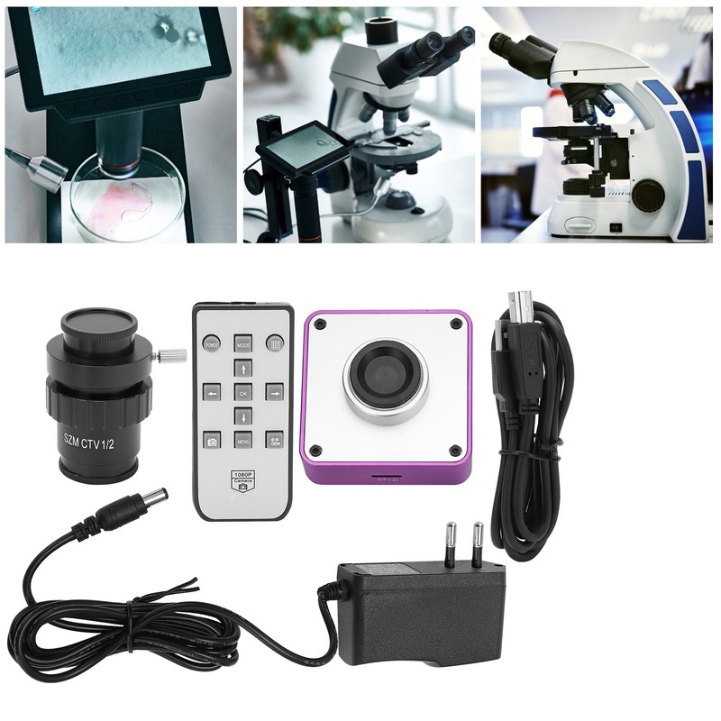 2K 51MP Microscope Camera USB Industrial Camera +1/2 Stereoscopic Microscope