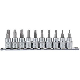 Draper 16339 TX-Star 3/8-Inch Square Drive Plus 48 mm Socket Bit 10-Piece Set