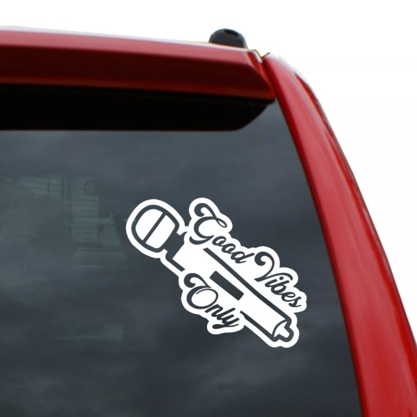 Black Heart Decals & More Good Vibes Only - Massager