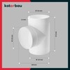 KOTARBAU® Connector T-piece for ventilation systems, diameter 125 mm, made