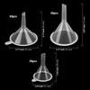 HAKZEON 90 Pcs Clear Plastic Funnels Set, 3 Assorted Sizes