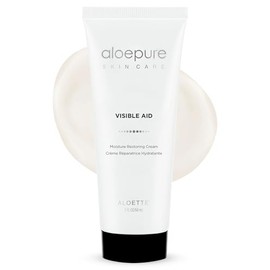Aloette Crema hidratante facial – Productos diarios para el cuidado de la piel corporal y facial con aloe vera y vitamina E – Loción facial hidratante para la piel hidrata y rejuvenece la piel seca a normal, sin gluten – 2 onzas líquidas