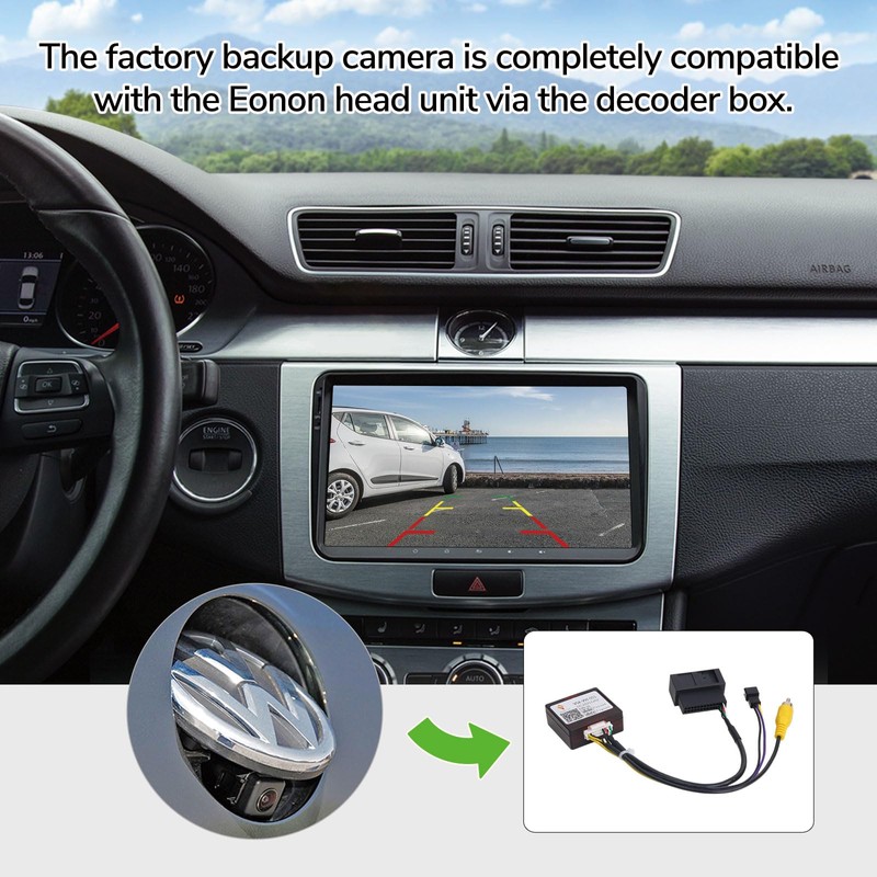 Eonon Backup Camera Decoder Box Compatible with VWA13/VWA12S/VWX7/VWX6S - A501