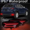 BINQIGOO LED Rear Bumper Reflector Lights Trim for Mazda CX-5