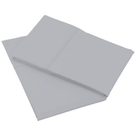 TBM Oversize Pillow Case Extra Large Fits Even The Fluffiest Pillows Including The Pancake Pillow Extra Tall Pillowcase Luxury 100% Egyptian Cotton 600 Thread Count(Queen, Silver)