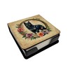 Caroline's Treasures Schipperke and Flowers PU Leather Note Paper Holder