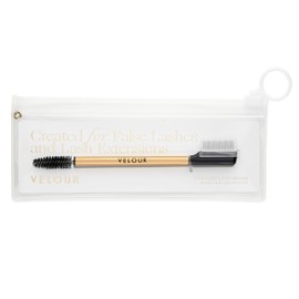 Velour Too Clean Lash Wand - 2-in-1 Lash Cleansing Brush for False Lashes and Eyelash Extensions - Brow and Lash Brush