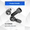 440 Pieces M3 Screw Set, Black Hex Bolts with Nuts