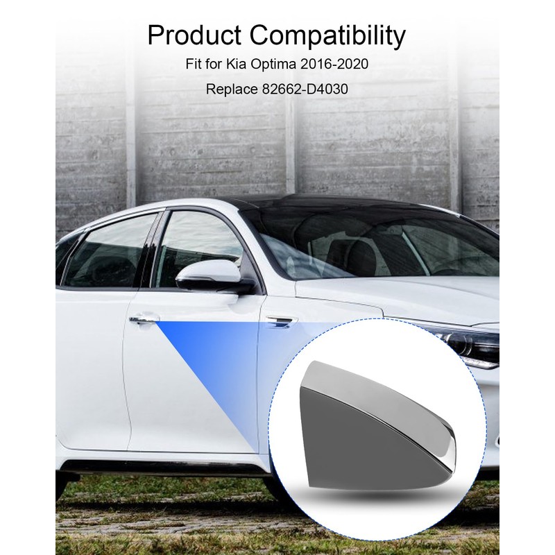 HUFEWU Right Passenger Side Outside Door Handle Cap Cover Fit