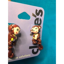 Claire's One Adorable Pair Of Claire's Monkey With Dangling Tail Front And Back Earrings