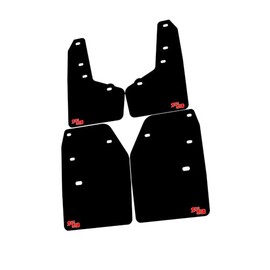RokBlokz Mud Flaps for 2015-2019 Subaru Outback - Set of 4 for Front and Rear - Mud Guards are Custom Cut and Fit - Includes All Mounting Hardware (Black with Red Logo, Original)