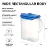 LocknLock Aqua Fridge Door Water Jug with Handle BPA Free