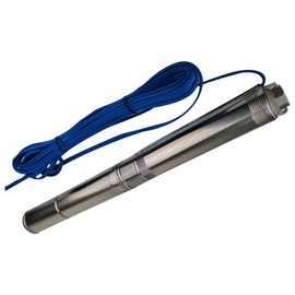 ZYIY 3 Inch Submersible Deep Well Pump - 0.75Hp, 110V/60Hz, 1" Outlet, 80mm Tube, Vertical, 223ft Head, 18.5GPM for Garden, Ponds, Livestock, Fountain, Agricultural