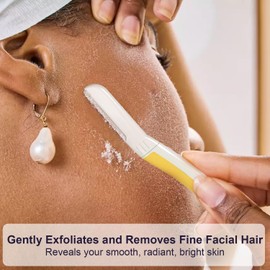 THURLADY Face Razors for Women Dermaplaning, Dermaplane Razor for Women Face, Eyebrow & Facial Razors, Peach Fuzz Remover, Gentle Exfoliating Microblades, for Sensitive Skin (Pack of 9, Solar Veil)