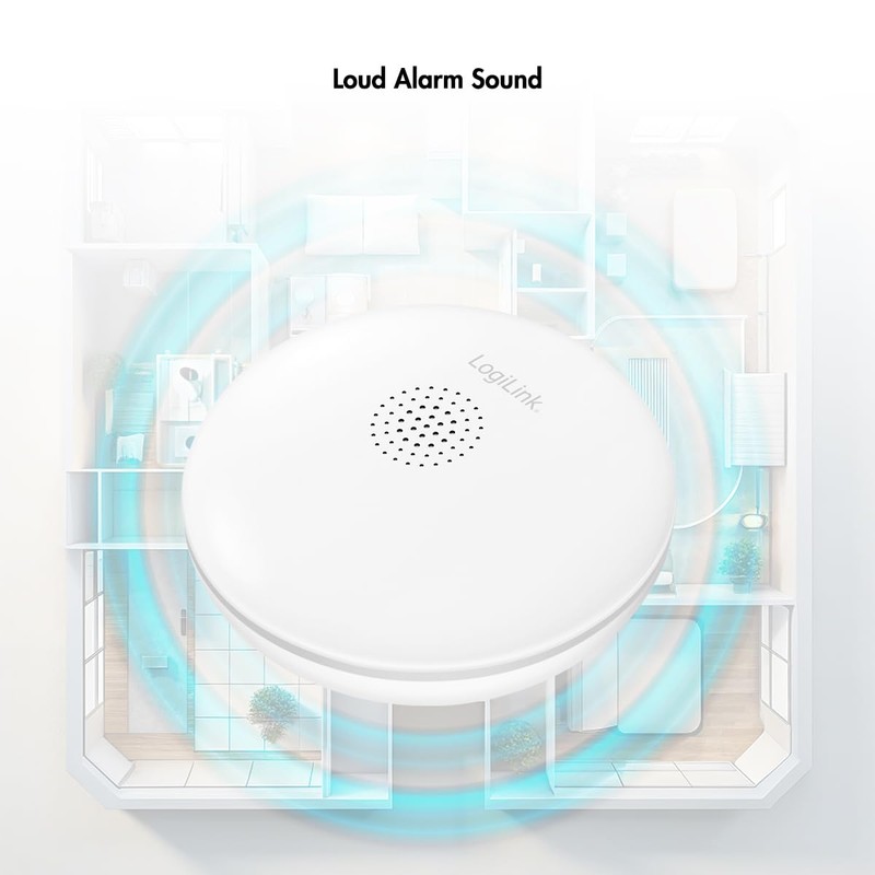 LogiLink SH0134 Wi-Fi Smart Home Water Leak Sensor with >75