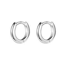 AoedeJ 925 Sterling Silver Hoop Earrings for Women Small Hoopsfor Second Hole Hoops Sterling Silver Huggie Earrings (5mm)