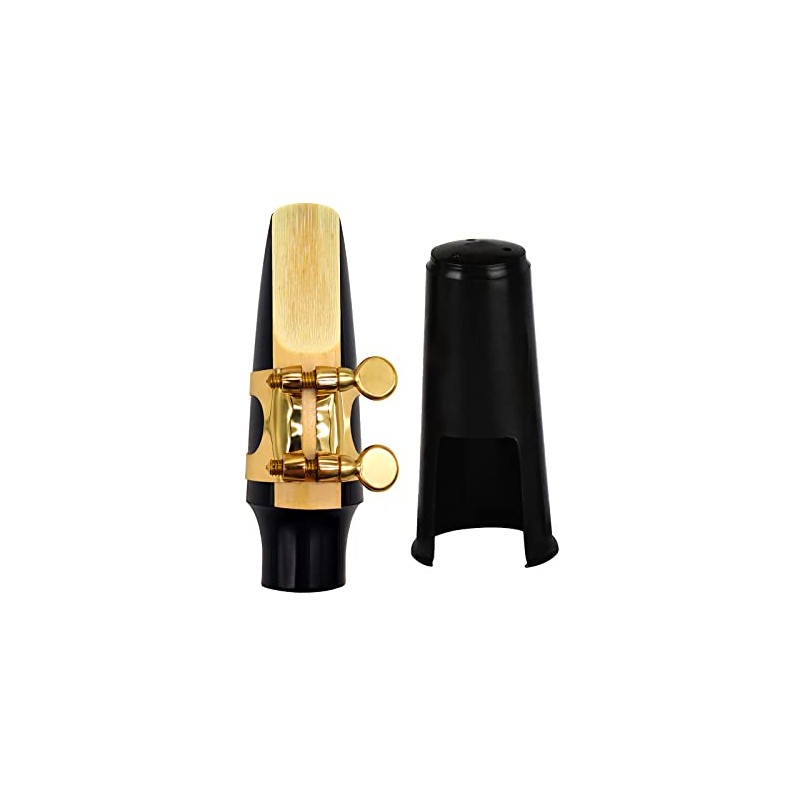 Balee 5C Soprano Saxophone Mouthpiece with Clamp, A Reed and