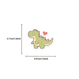 100 PCS Cute Dinosaur Stickers, Cartoon Small Dinosaur Stickers for Kids Teens Adults, Waterproof Vinyl Dino Sticker for Water Bottle Laptop Party Favors Supplies (Dinosaurs)