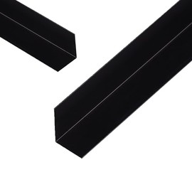 5 x siwitec Angle Profile, Aluminium Profile, Black Anodised 25 x 25 x 1 mm, 2 m Long, Aluminium Rail, L Profile, Aluminium Corner Rails, Edge Protection Profile, Corner Protection Profile