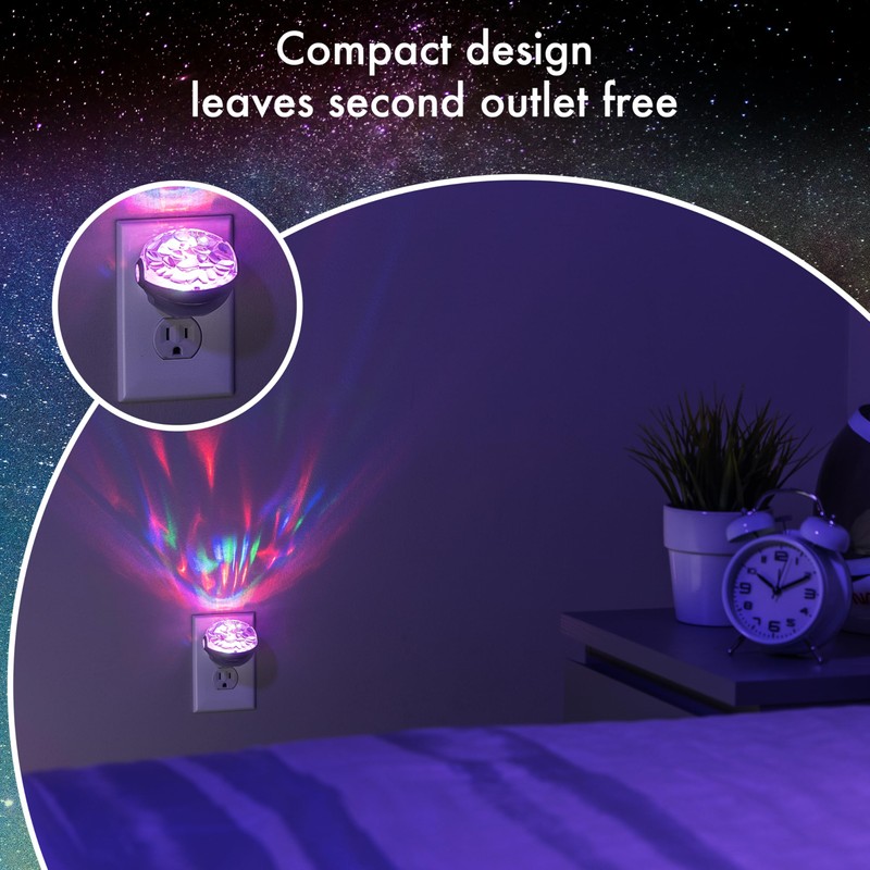 Projectables Northern Lights LED Projection Night Light with Moving Atmospheric