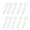 FUNFANG 10Pcs Machine Trimming Blades Replacement Stainless Steel Trimmer Grass