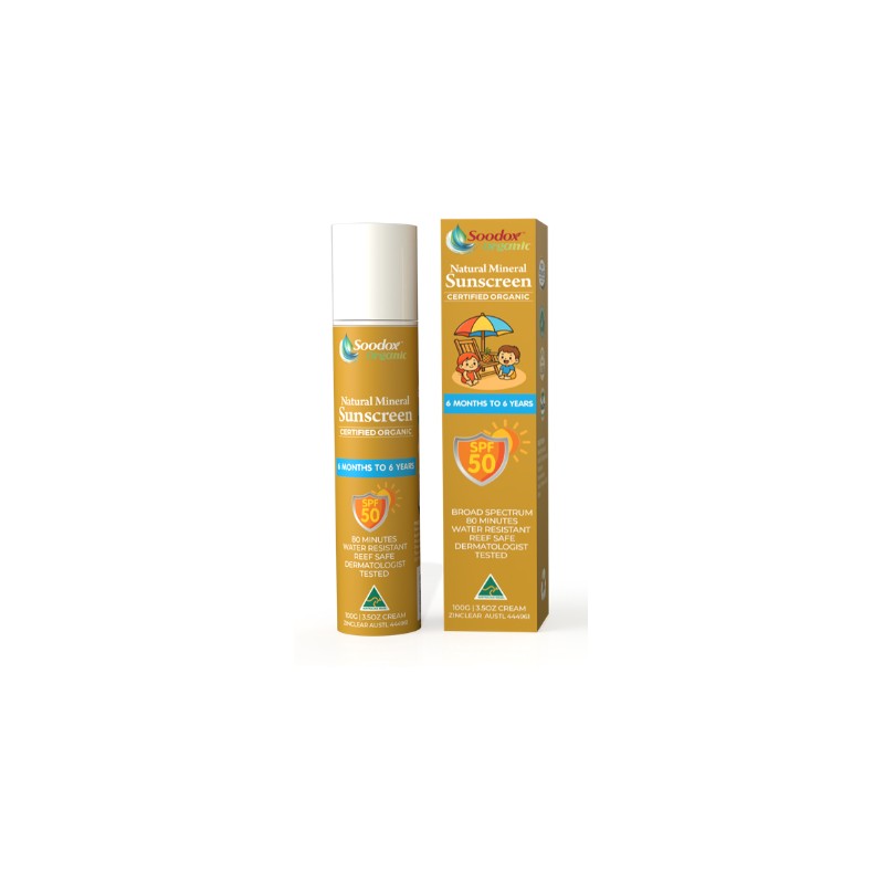 SOODOX Natural Mineral Sunscreen 6 Months to 6 Years SPF50