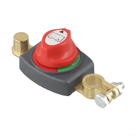 Battery Disconnect Switch, 275A 12-48 V On/Off Top Post Battery Power Cut Master Switch Disconnect Isolator for Car, Vehicle, RV and Boat