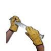 LLB Premium Fleece Lined Yellow Leather Winter Thermal Cold Work