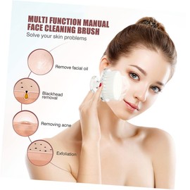 DOITOOL Manual Face Washing Brush Gentle Facial Cleansing Scrubber for Deep Cleaning Portable and Lightweight Face Wash Tool for All Skin Types for Travel and Daily Use